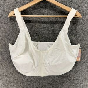 New Comfort Choice Bralette Bra Women 48DDD White Underwired Opaque Lined